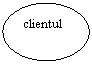 Oval: clientul