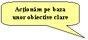 Rounded Rectangular Callout: Actionam pe baza unor obiective clare
