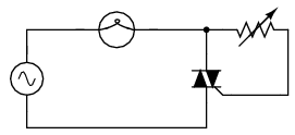 circuit dimmer cu lampa folosind triac