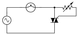 circuit dimmer cu lampa folosind triac; inversarea triacului