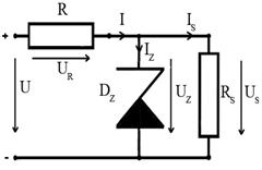 dioda zener functionare ca stabilizator