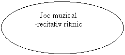Oval:          Joc muzical
      -recitativ ritmic

