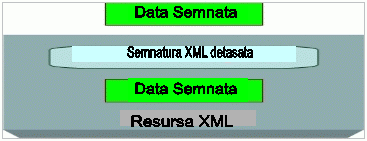 Figure 6: Detached Signatures,Data Semnata,Data Semnata,Semnatura XML detasata,Resursa XML