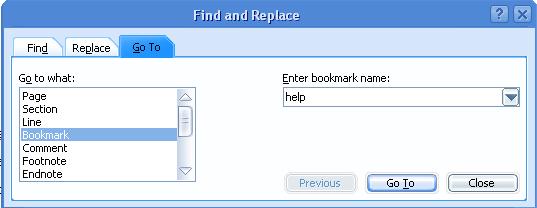 find bookmark