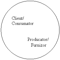 Oval: Client/
Consumator

                    
              Producator/
                 Furnizor
