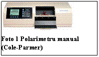 Text Box:  
Foto 3 Polarimetru manual (Cole-Parmer)
