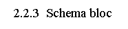 Text Box: 2.2.3  Schema bloc