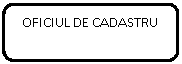 Rounded Rectangle: OFICIUL DE CADASTRU