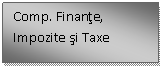 Text Box: Comp. Finante, Impozite si Taxe
