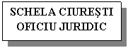 Text Box: SCHELA CIURESTI
OFICIU JURIDIC
