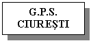 Text Box: G.P.S.
CIURESTI
