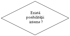 Flowchart: Decision:            Exista
       posibilitatii             
          interne ?
