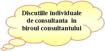 Cloud Callout: Discutiile individuale de consultanta in biroul consultantului

