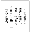 Text Box: Serviciul programarea, pregatirea, urmarirea productiei