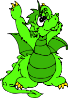 green dragon clipart