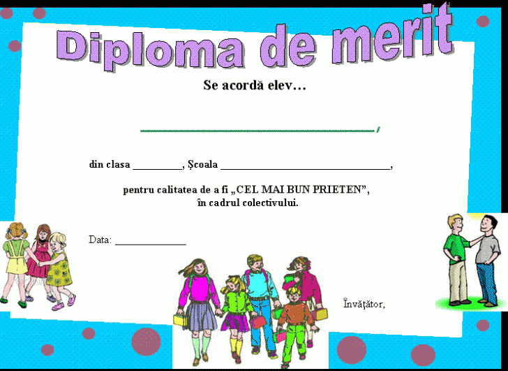 Diploma de merit