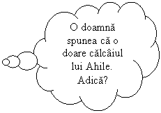 Cloud Callout: O doamna spunea ca o doare calcaiul lui Ahile. Adica?