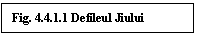 Text Box: Fig. 4.4.1.1 Defileul Jiului