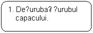 Rounded Rectangle: 1. Deșurubați șurubul capacului.

