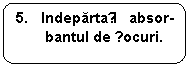 Rounded Rectangle: 5. Indepartați absor- bantul de șocuri.