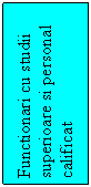 Text Box: Functionari cu studii superioare si personal calificat