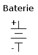 simbolul electric al bateriei