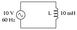 circuit electric in curent alternativ pur inductiv