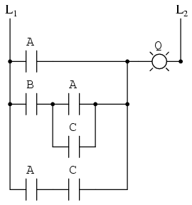 circuit logic cu relee electromecanice