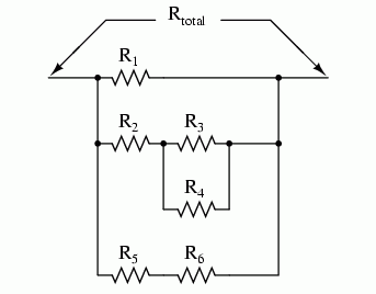 circuit rezistiv serie-paralel