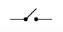 comutator basculant; simbol
