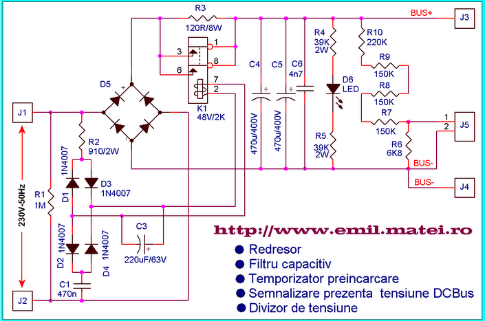 Schema redresor (Click to enlarge)