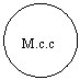 Oval: M.c.c.
