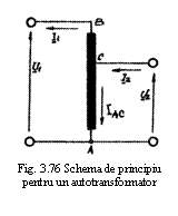 Text Box:  
Fig. 3.76 Schema de principiu 
pentru un autotransformator
