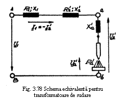 Text Box:  
Fig. 3.78 Schema echivalenta pentru
transformatoare de sudare
