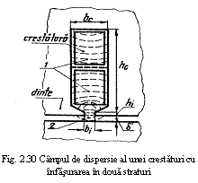 Text Box:  
Fig. 2.30 Campul de dispersie al unei crestaturi cu infasurarea in doua straturi
