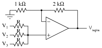 circuit sumator neinversor