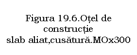 Text Box: Figura 19.6.Otel de constructie   
slab aliat,cusatura.MOx300       
