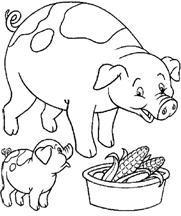 Clique ici pour imprimer le coloriage Dans la ferme !