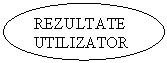 Oval: REZULTATE
UTILIZATOR
