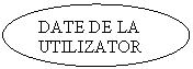 Oval: DATE DE LA 
UTILIZATOR
