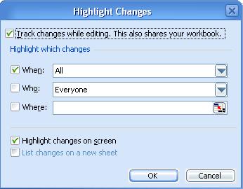 track changes