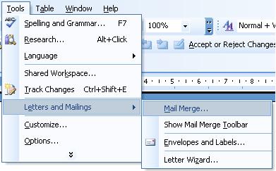 mail merge