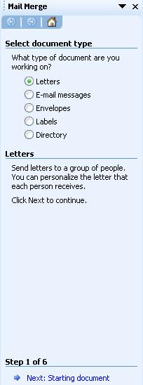 select document type