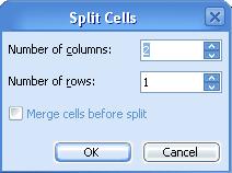split cells