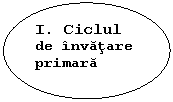 Oval: I. Ciclul de invatare                   primara                                            