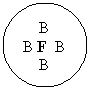 Oval:     B
B F  B
    B



