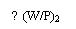 Text Box: ∆ (W/P)2