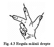 Text Box:  
Fig. 4.3 Regula mainii drepte
