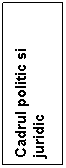 Text Box: Cadrul politic si juridic